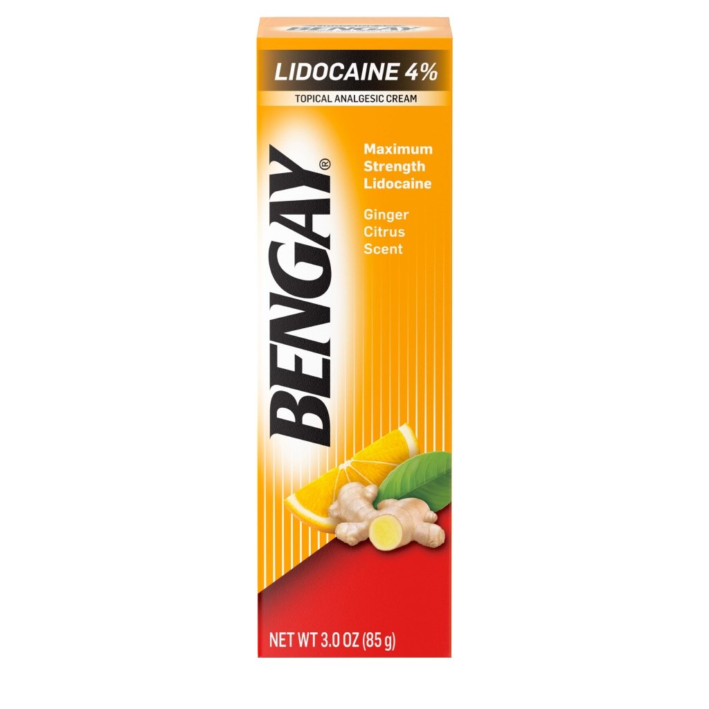 Bengay maximum strength lidocaine ginger citrus scent